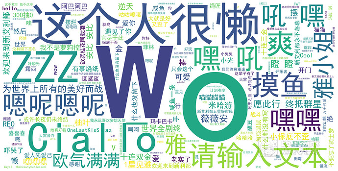 10w 3.0版本_活跃_个性签名词云